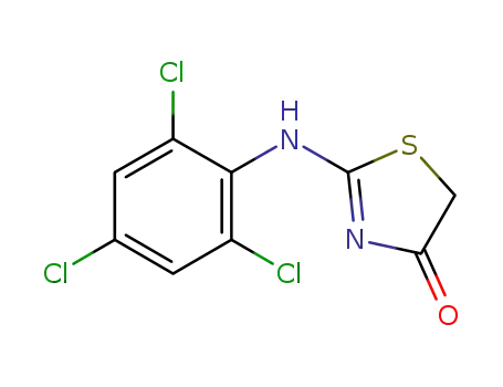 4(5H)-Thiazolone, 2-[(2,4,6-trichlorophenyl)amino]-