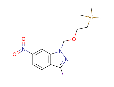3-iodo-6-nitro-1-((2-(trimethylsilyl)ethoxy)methyl)-1H-indazole