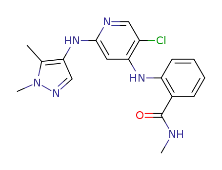 2-({5-chloro-2-[(1,5-dimethyl-1H-pyrazol-4-yl)amino]-4-pyridinyl}amino)-N-methylbenzamide