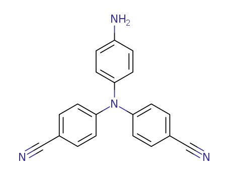 Molecular Structure of 102554-99-4 (4-amino-4',4''-dicyanotriphenylamine)