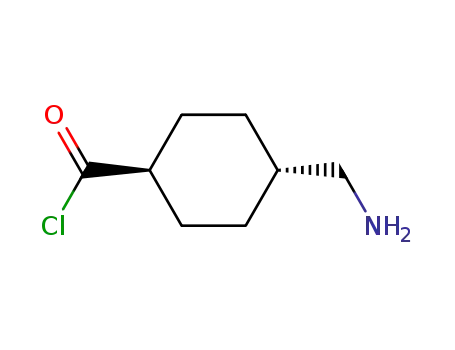 Molecular Structure of 78044-69-6 (Cyclohexanecarbonyl chloride, 4-(aminomethyl)-, trans-)