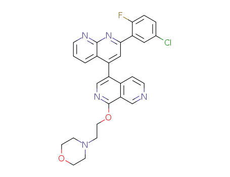 2-(5-chloro-2-fluoro-phenyl)-4-[1-(2-morpholin-4-yl-ethoxy)-[2,7]naphthyridin-4-yl]-[1,8]naphthyridine