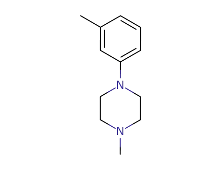 Molecular Structure of 151657-72-6 (Piperazine, 1-methyl-4-(3-methylphenyl)- (9CI))