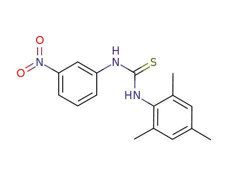 Molecular Structure of 851886-25-4 (1-(mesityl)-3-(3-nitrophenyl)thiourea)