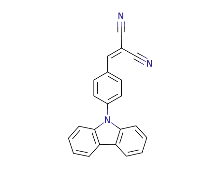 Molecular Structure of 1044509-91-2 ((4-(9H-carbazol-9-yl)benzylidene)malononitrile)