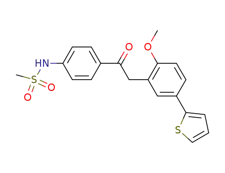 Methanesulfonamide,
N-[4-[[2-methoxy-5-(2-thienyl)phenyl]acetyl]phenyl]-