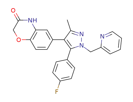 6-[5-(4-fluorophenyl)-3-methyl-1-(pyridin-2-ylmethyl)-1H-pyrazol-4-yl]-2H-1,4-benzoxazin-3(4H)-one