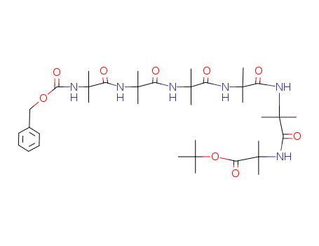 Alanine, 2-methyl-N-[2-methyl-N-[2-methyl-N-[2-methyl-N-[2-methyl-N-[2-methyl-N-[(phenylmethoxy)carbonyl]alanyl]alanyl]alanyl]alanyl]alanyl]-, 1,1-dimethylethyl ester