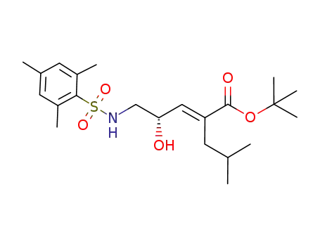 tert-butyl (4S,2E)-4-hydroxy-2-isobutyl-5-[N-(2,4,6-trimethylphenylsulfonyl)amino]pent-2-enoate