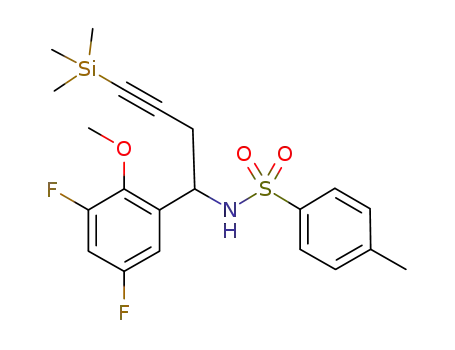 N-[1-(3,5-difluoro-2-methoxyphenyl)-4-(trimethylsilyl)but-3-ynyl]-4-methylbenzenesulfonamide