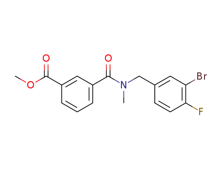 methyl 3-{[[(3-bromo-4-fluorophenyl)methyl](methyl)amino]carbonyl}benzoate