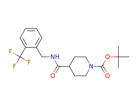 4-[[[[2-(trifluoromethyl)phenyl]methyl]amine]carbonyl]-1-piperidinecarboxylic acid 1,1-dimethyl-ethyl ester