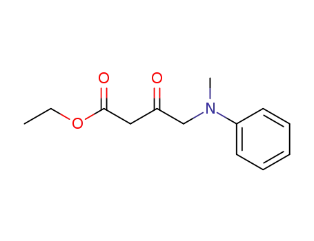 Molecular Structure of 66543-11-1 (Butanoic acid, 4-(methylphenylamino)-3-oxo-, ethyl ester)