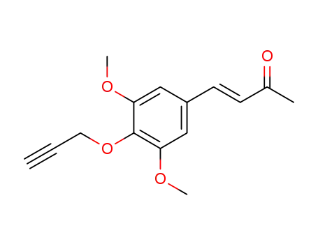 Molecular Structure of 918340-11-1 (3-Buten-2-one, 4-[3,5-dimethoxy-4-(2-propyn-1-yloxy)phenyl]-, (3E)-)