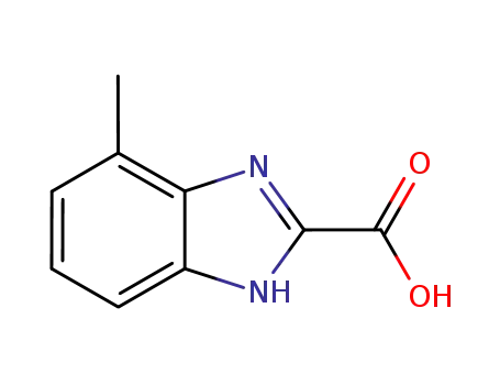Molecular Structure of 673487-32-6 (1H-Benzimidazole-2-carboxylicacid,4-methyl-(9CI))