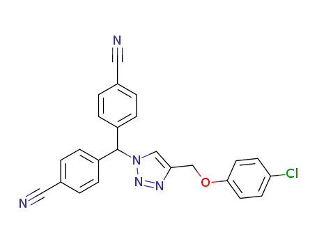 1-(4,4'-dicyanodiphenylmethyl)-4-((4-chlorophenoxy)methyl)-1H-1,2,3-triazole