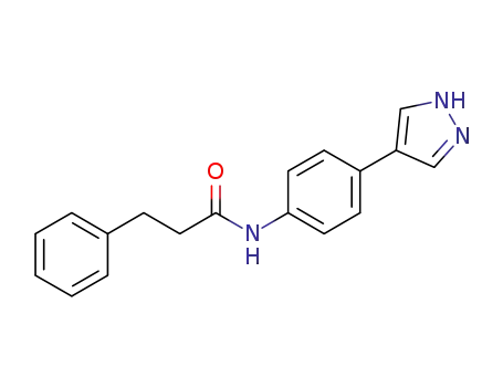 N-(4-(1H-pyrazol-4-yl)phenyl)-3-phenylpropanamide