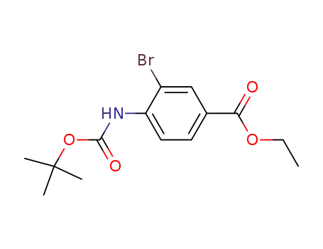 ethyl 3-bromo-4-(N-tert-butoxycarbonyl)aminobenzoate