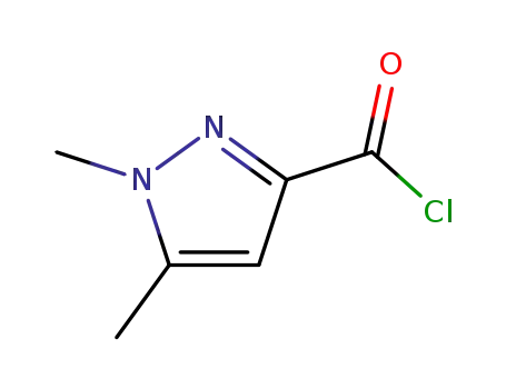 Molecular Structure of 49783-84-8 (1,5-DIMETHYL-1H-PYRAZOLE-3-CARBONYL CHLORIDE)