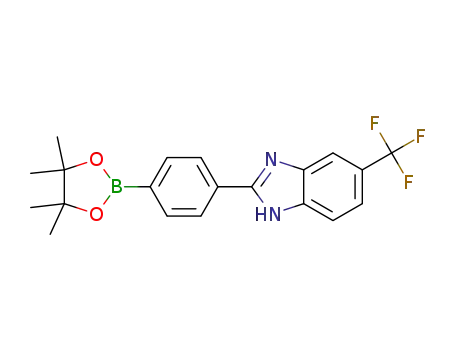 2-[4-(4,4,5,5-tetramethyl-1,3,2-dioxaborolan-2-yl)phenyl]-5-(trifluoromethyl)-1H-benzimidazole