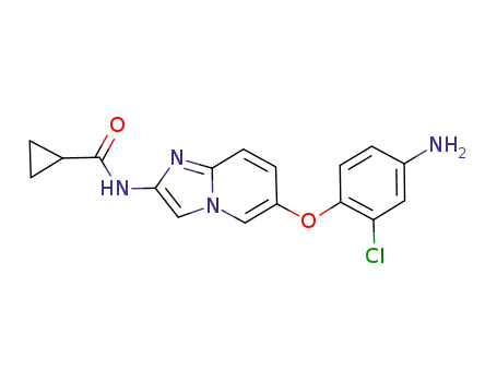 N-[6-(4-amino-2-chlorophenoxy)imidazo[1,2-a]pyridin-2-yl]cyclopropanecarboxamide