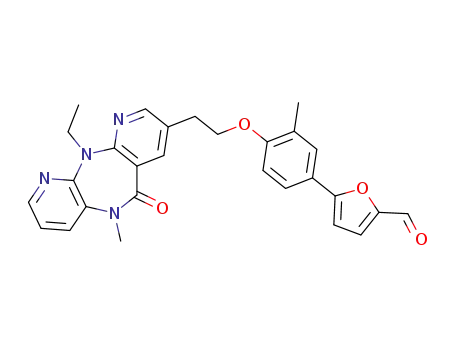 11-ethyl-5,11-dihydro-8-{2-[4-(5-formyl-2-furanyl)-2-methylphenoxy]ethyl}-5-methyl-6H-dipyrido[3,2-b:2',3'-e][1,4]diazepin-6-one