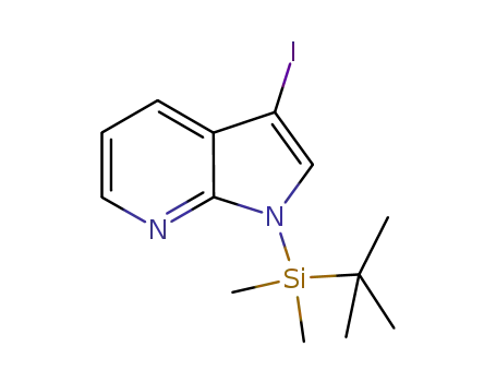 1H-Pyrrolo[2,3-b]pyridine, 1-[(1,1-dimethylethyl)dimethylsilyl]-3-iodo-