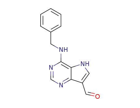 4-(benzylamino)-5H-pyrrolo[3,2-d]pyrimidine-7-carbaldehyde