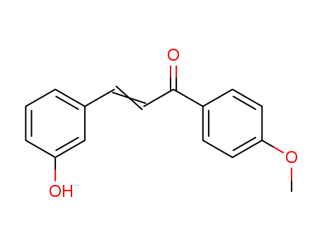 Molecular Structure of 75849-17-1 (2-Propen-1-one, 3-(3-hydroxyphenyl)-1-(4-methoxyphenyl)-)