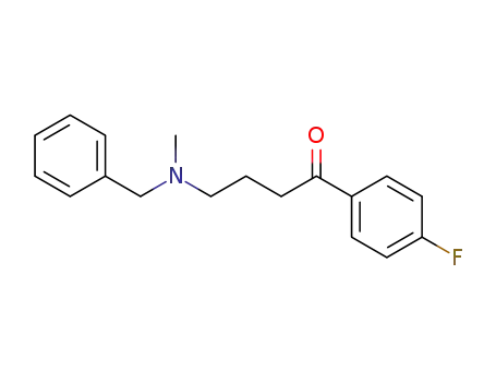 Molecular Structure of 4999-18-2 (1-Butanone, 1-(4-fluorophenyl)-4-[methyl(phenylmethyl)amino]-)