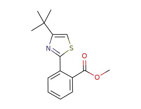Molecular Structure of 1048367-62-9 (methyl 2-(4-tert-butylthiazol-2-yl)benzoate)