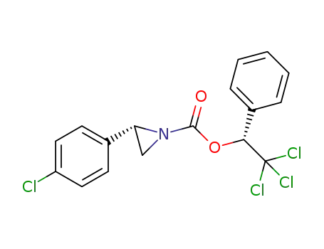 (S)-((R)-1-phenyl-2,2,2-trichloroethyl) 2-(4-chlorophenyl)aziridine-1-carboxylate