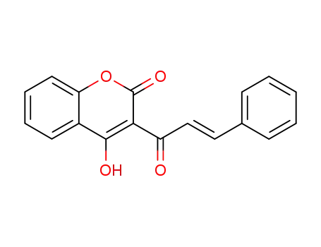 Molecular Structure of 209973-90-0 (4-hydroxy-2-oxo-3-(1'-oxo-3'-phenylprop-2'-enyl)-2H-[1]-benzopyran)