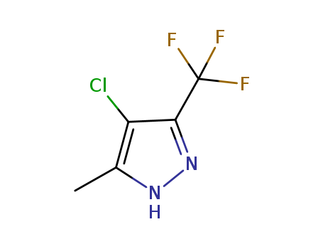 4-CHLORO-3-TRIFLUOROMETHYL-5-(METHYL)PYRAZOLE