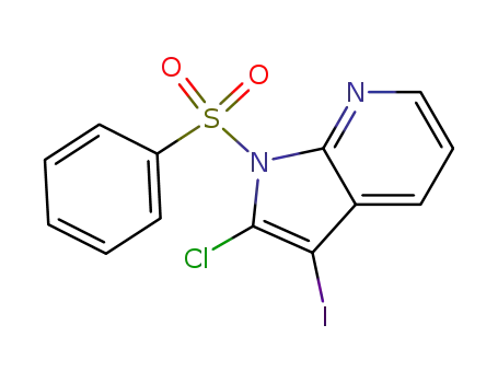 2-chloro-3-iodo-1-(phenylsulfonyl)-1H-pyrrolo[2,3-b]pyridine