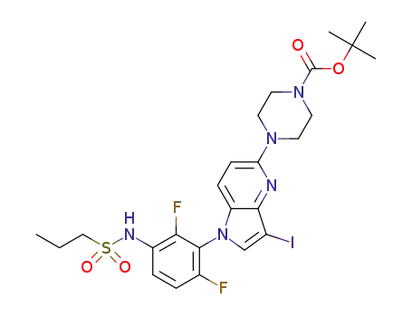 C<sub>25</sub>H<sub>30</sub>F<sub>2</sub>IN<sub>5</sub>O<sub>4</sub>S