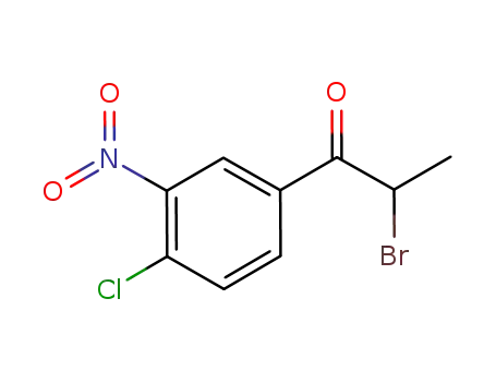 Molecular Structure of 1151820-83-5 (1-(4-chloro-3-nitrophenyl)-2-bromopropan-1-one)