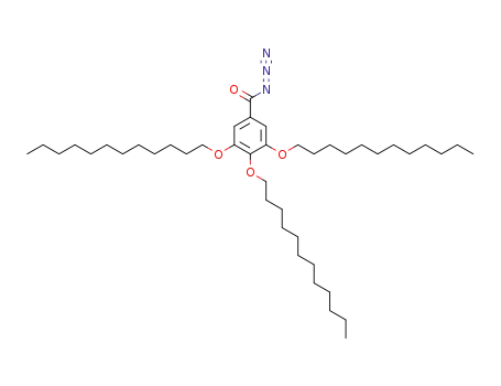 Molecular Structure of 123126-44-3 (Benzoyl azide, 3,4,5-tris(dodecyloxy)-)