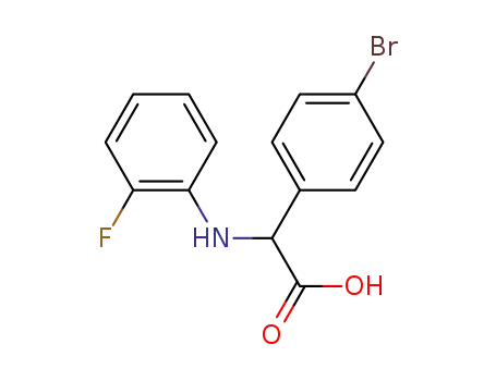 (4-Bromo-phenyl)-(2-fluoro-phenylamino)-acetic acid