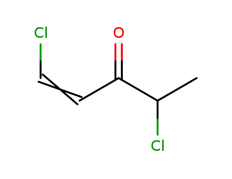 Molecular Structure of 15787-80-1 (1-Penten-3-one,  1,4-dichloro-)