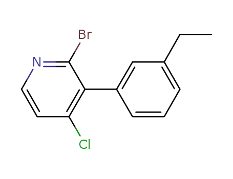 2-bromo-4-chloro-3-(3-ethylphenyl)pyridine
