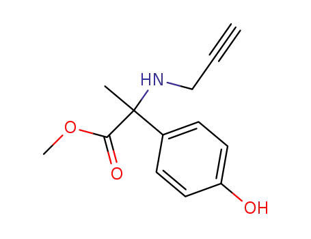 methyl 2-(4-hydroxyphenyl)-2-(2-propynyl)aminopropionate