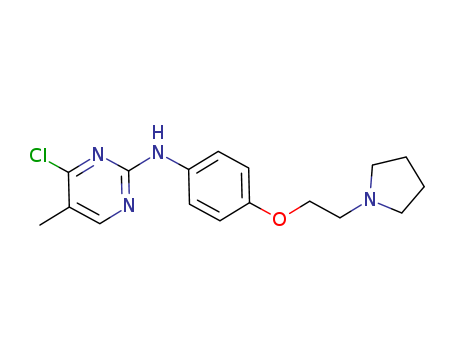 4-chloro-5-methyl-N-(4-(2-(pyrrolidin-1-yl)ethoxy)phenyl)pyrimidin-2-amine