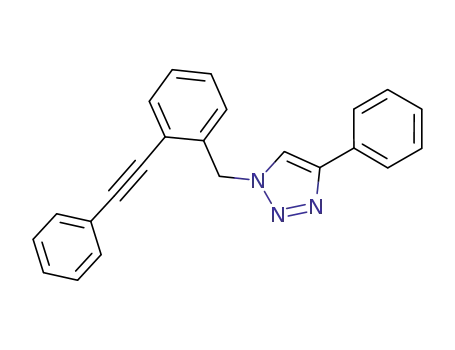 1-(2-(2-phenylethynyl)benzyl)-4-phenyl-1H-1,2,3-triazole