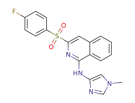 3-(4-fluorophenylsulfonyl)-N-(1-methyl-1H-imidazol-4-yl)isoquinolin-1-amine