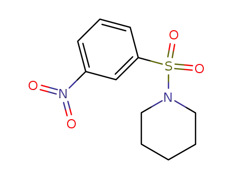 Molecular Structure of 91619-31-7 (1-(3-NITROPHENYLSULFONYL)PIPERIDINE)