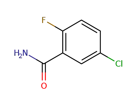 Molecular Structure of 261762-57-6 (5-Chloro-2-fluorobenzamide, 97+%)