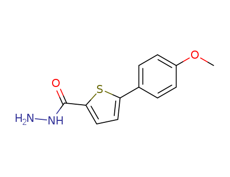 2-Thiophenecarboxylicacid, 5-(4-methoxyphenyl)-, hydrazide