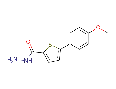 Molecular Structure of 69202-24-0 (5-(4-METHOXYPHENYL)-2-THIOPHENECARBOHYDRAZIDE)