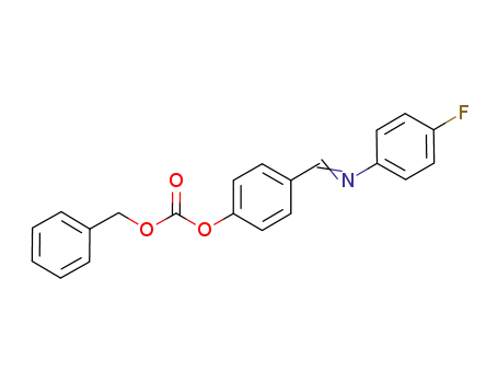 Molecular Structure of 1159183-27-3 (benzyl-[4-(4-fluorophenyliminomethyl)phenyl]-carbonate)